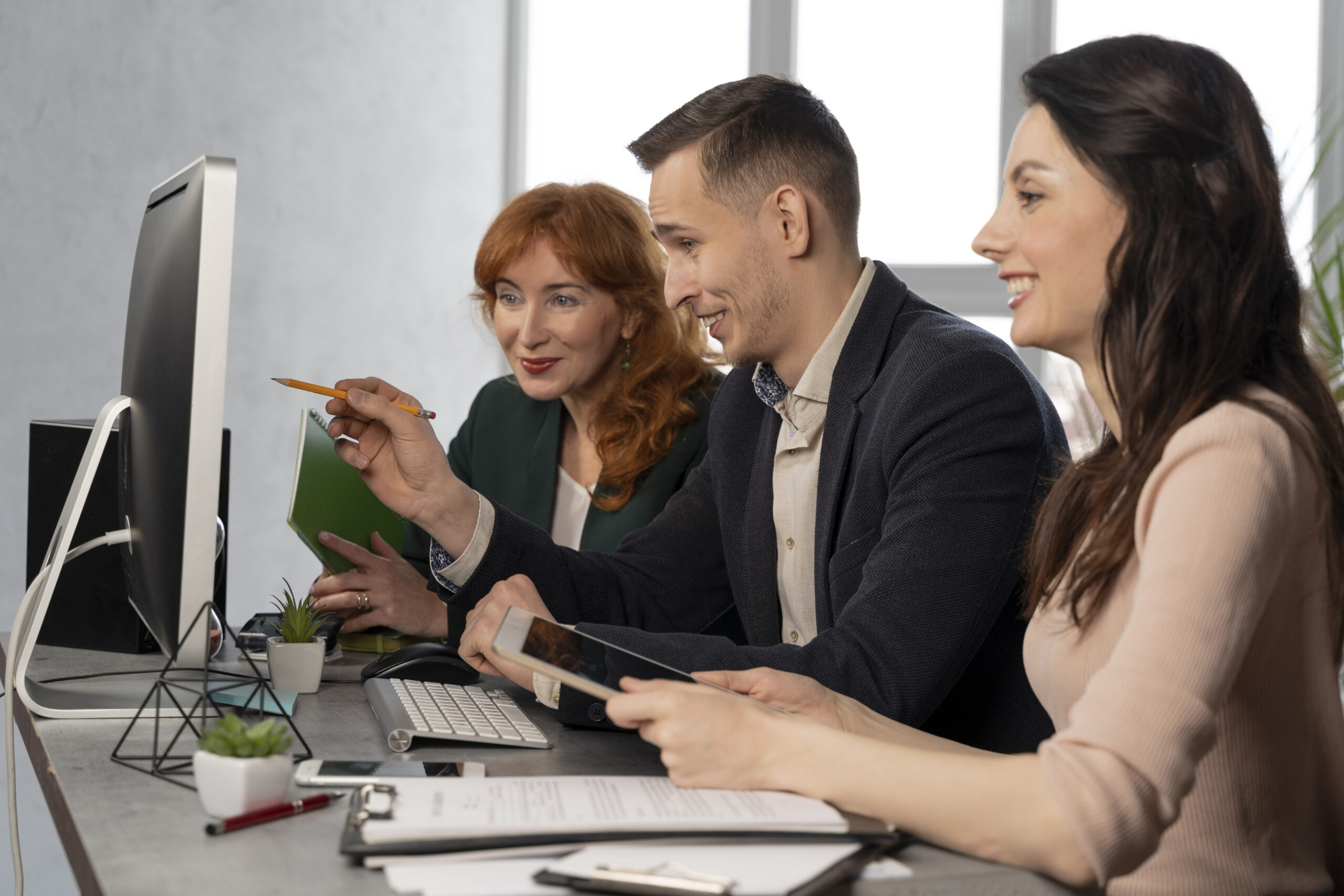Profesionales trabajando